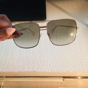 Authentic Celine sunnies with green lenses